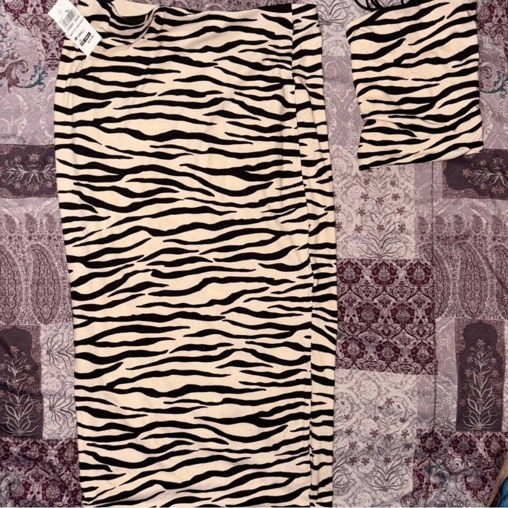 Zebra Print Skirt and Top Set